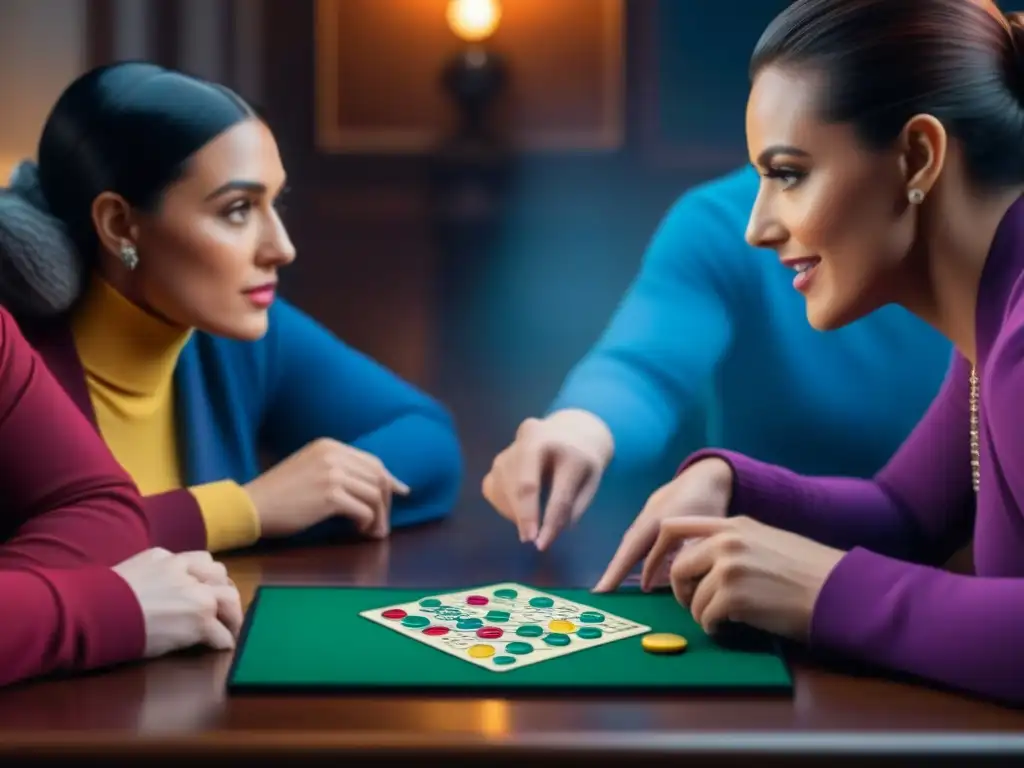 Grupo diverso concentrado en Trivial Pursuit estrategias categorías aprendizaje