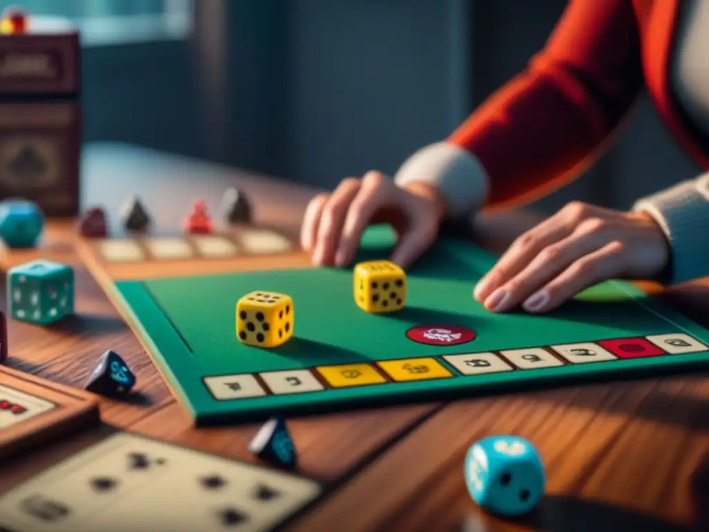 Un grupo diverso de juegos de mesa en una mesa de madera, con cajas coloridas y componentes organizados