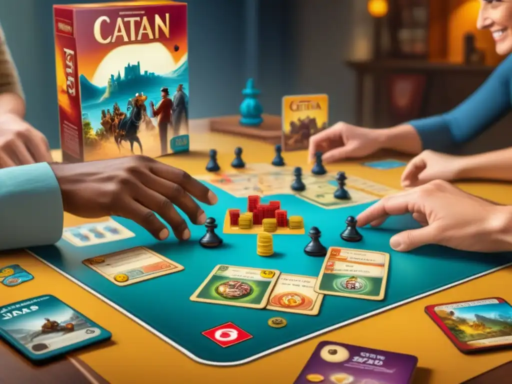 Un grupo diverso disfruta de juegos de mesa como Catan y Pandemic