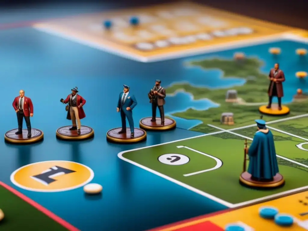 Un grupo diverso de jugadores se concentra en estrategias en el juego de mesa Pandemic, mostrando determinación y colaboración