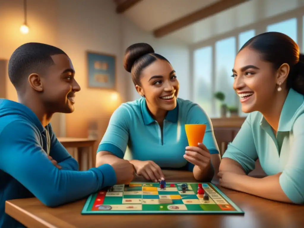 Grupo diverso de niños disfrutando de un juego de mesa para desarrollo cognitivo en un aula inclusiva y educativa