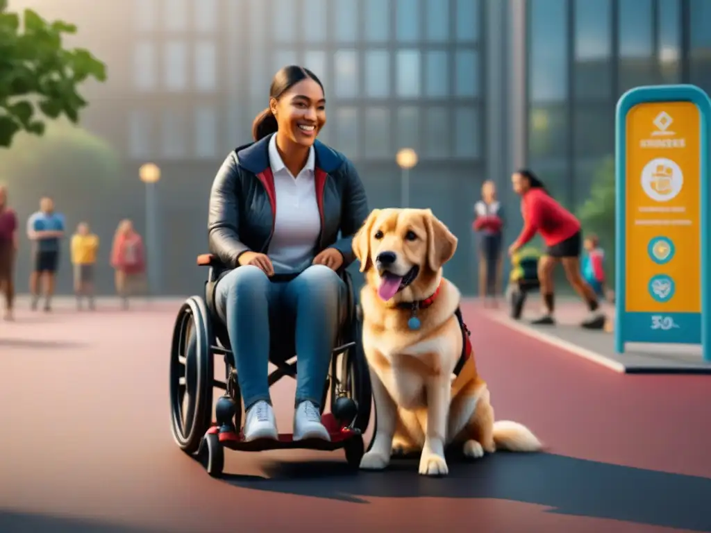 Un grupo diverso de niños juega juntos en un parque vibrante, fomentando la inclusión