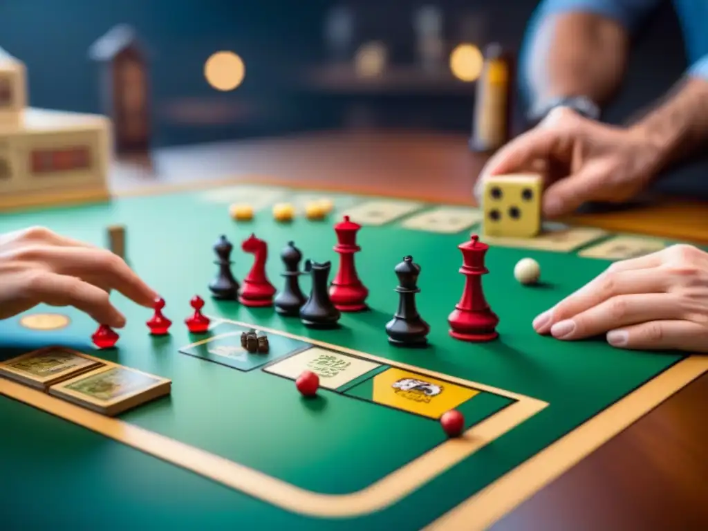 Grupo emocionado juega edición especial de juego de mesa