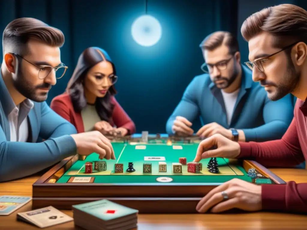 Un grupo de entusiastas de juegos de mesa examina minuciosamente los componentes para detectar errores de autenticación