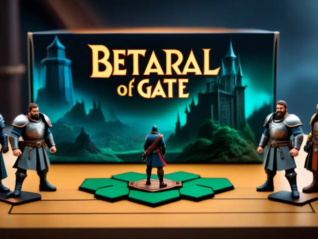 Grupo tenso disfruta partida de 'Betrayal at Baldur's Gate', mostrando emoción y estrategia