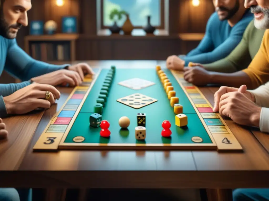 Una imagen detallada de diversidad en un juego de mesa, mostrando inclusión de habilidades