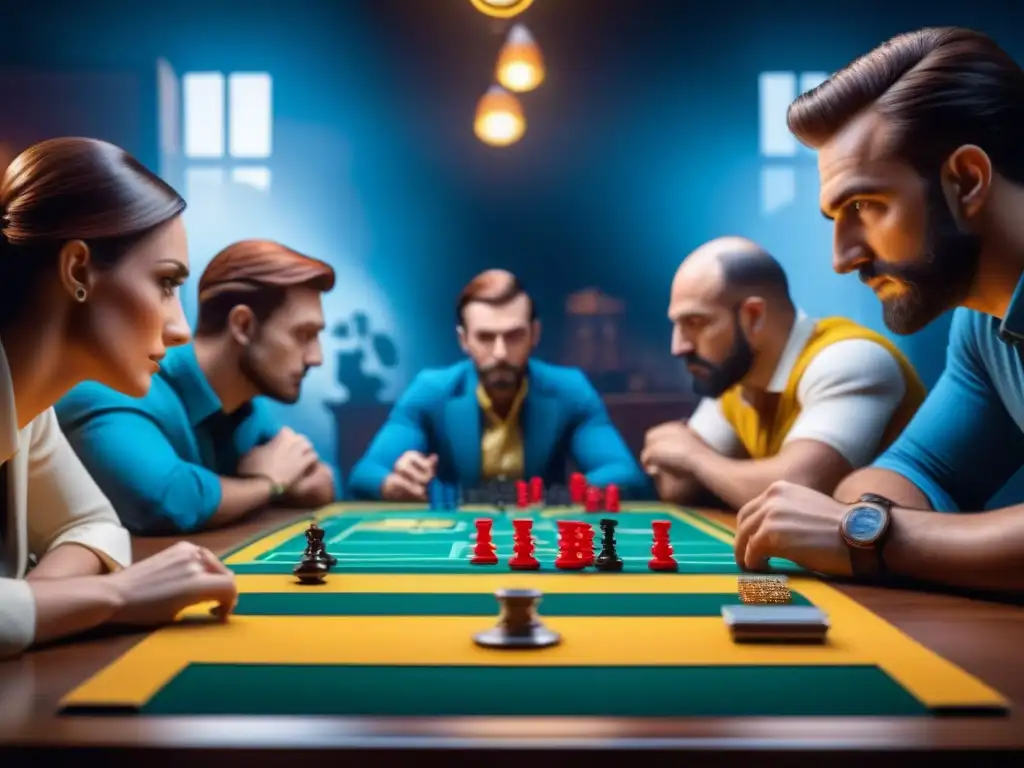 Intensa competencia y camaradería en juegos de mesa, reflejando la diversidad y emoción de los jugadores