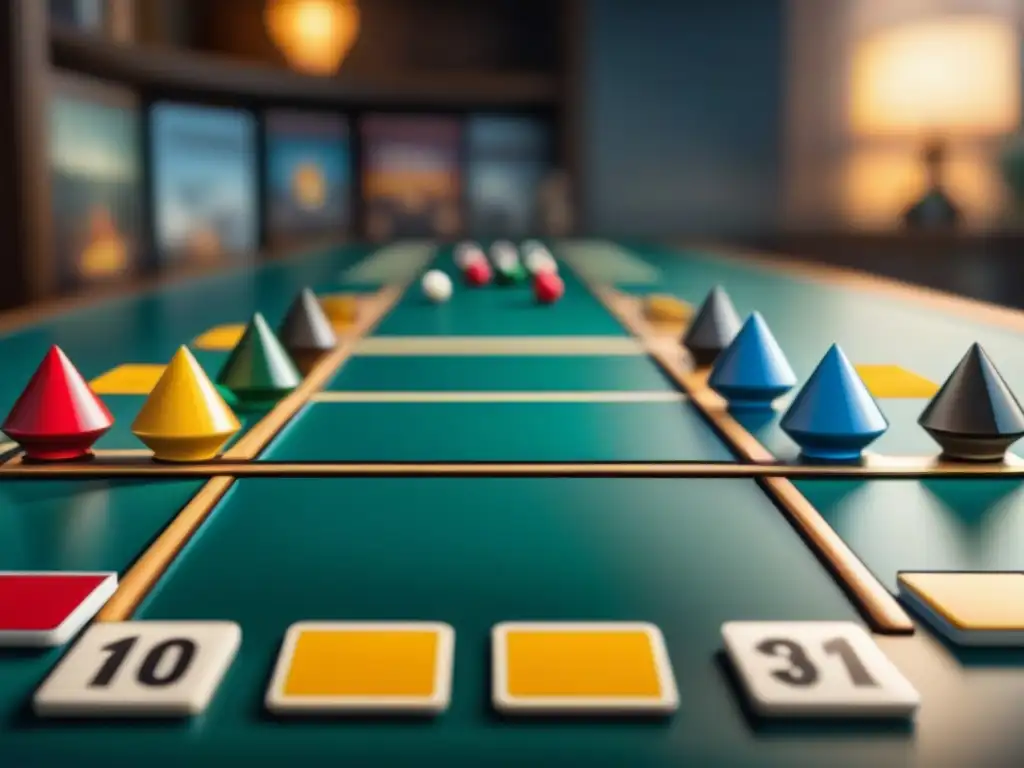 Emocionante sesión de juego de mesa: concentración y camaradería Una intensa partida de juegos de mesa con jugadores diversos, reflejando concentración y camaradería