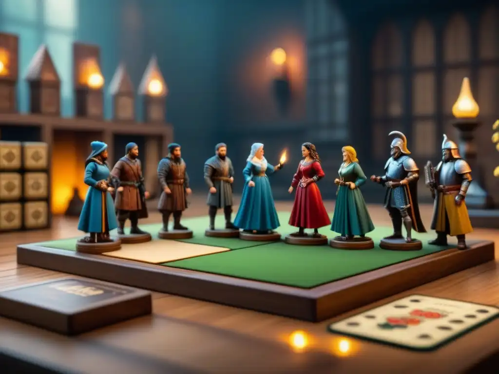 Una intensa partida de mesa en mundo de fantasía medieval