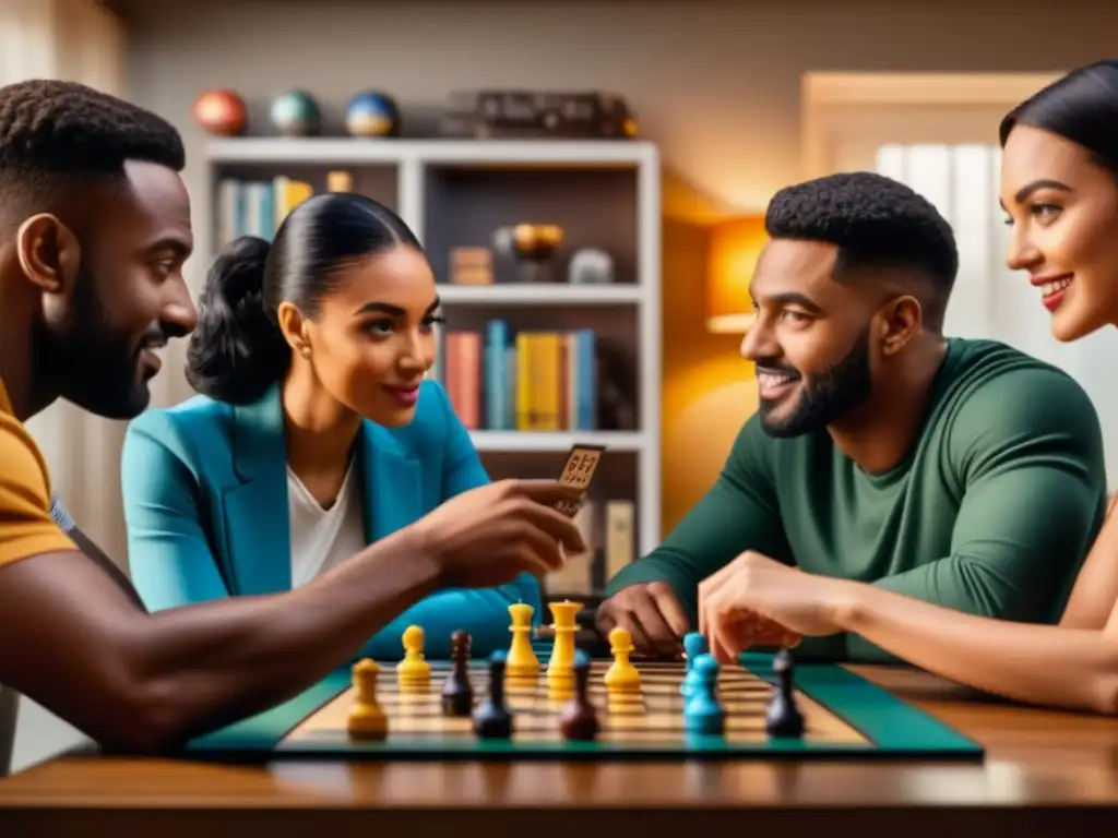 Intensa terapia de pareja con juegos de mesa, parejas comprometidas en estrategias y conexión