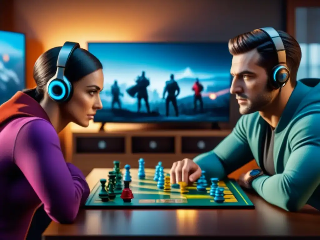 Intensas competencias de juegos de mesa online en un entorno virtual y acogedor