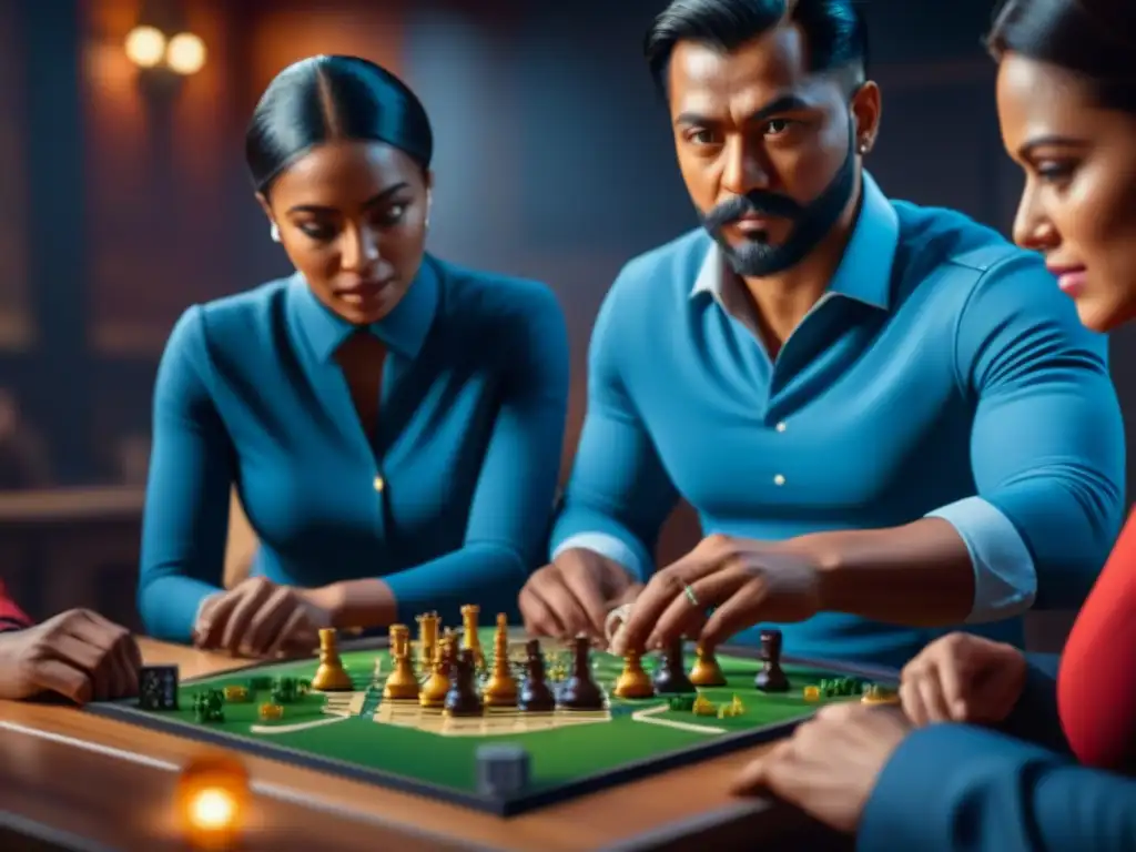 Emociones estratégicas en juego de Catan Intensas estrategias y emociones en el juego de Catan, mostrando la psicología del juego de mesa