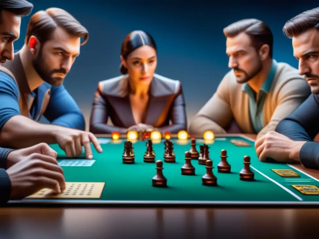 Intensidad y concentración en estrategias juegos de mesa competitivos