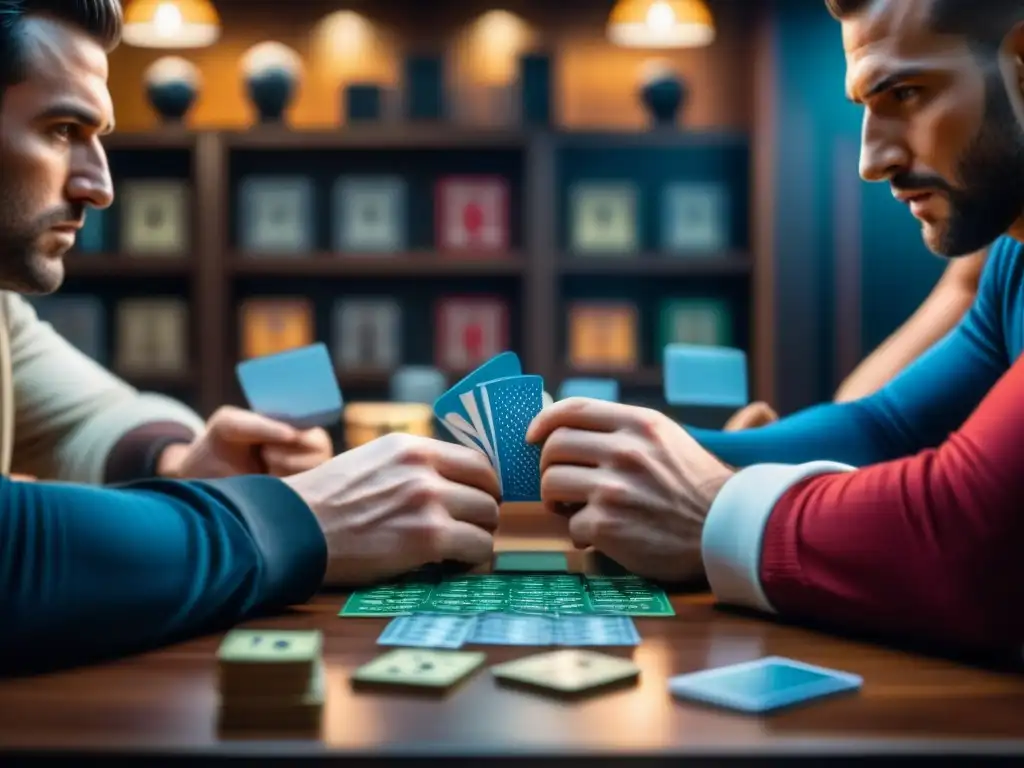 Intensidad y concentración en un juego de cartas