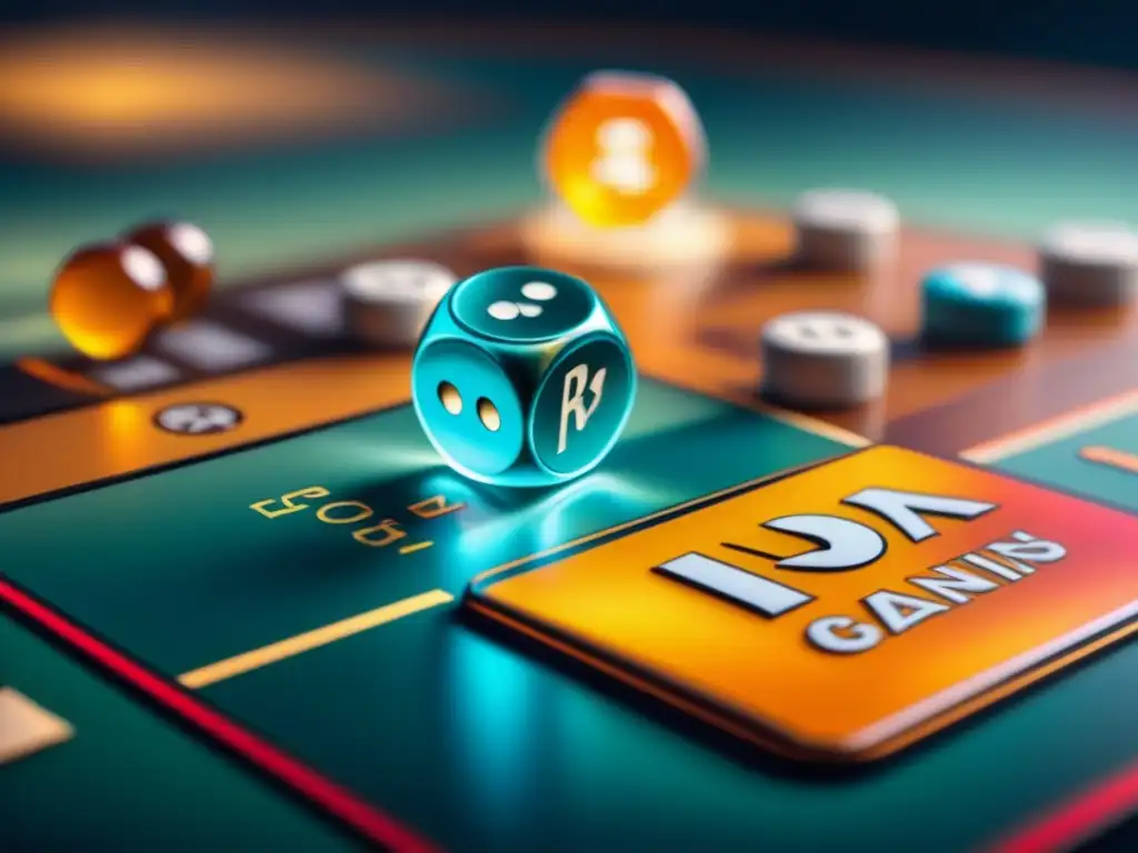 Interfaz blockchain sobre juego mesa con propiedad digital, fusionando lo clásico con lo innovador