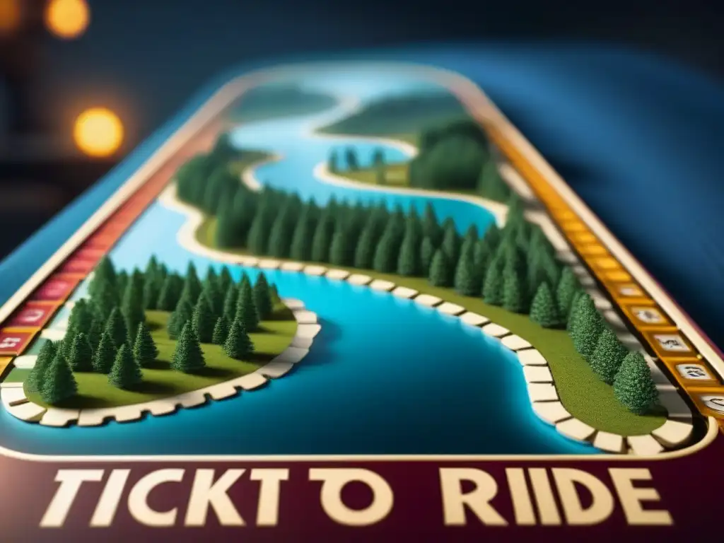 Un juego de mesa de edición especial con un diseño lujoso y detallado de Ticket to Ride