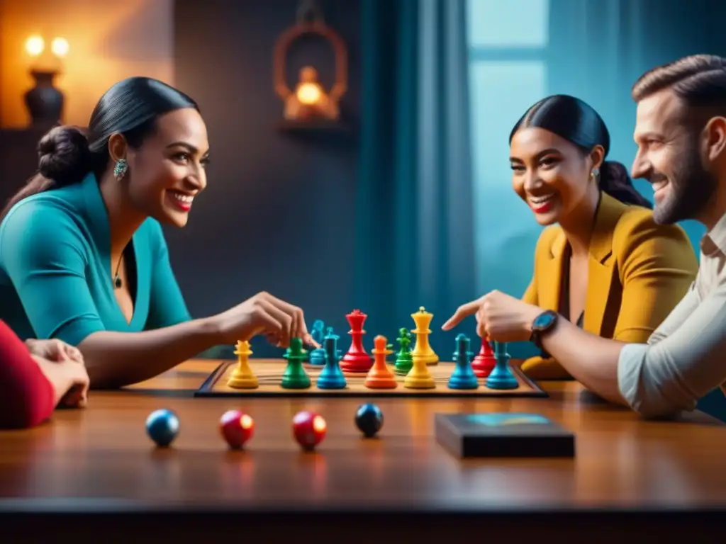 Juego de mesa inclusivo: diversión y conexión para todos Juegos de mesa donde la diversidad y las historias se entrelazan en un ambiente cálido y acogedor