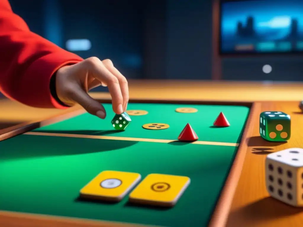Juegos de mesa con realidad aumentada: Jugadores interactúan con animaciones digitales en una experiencia fusionada