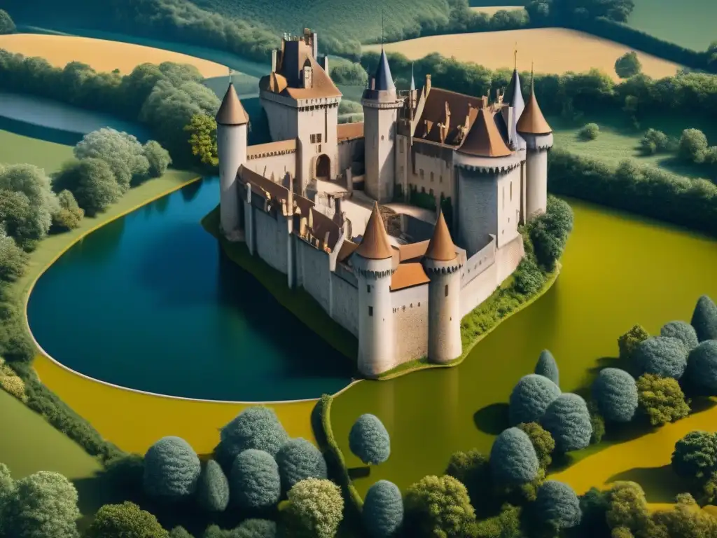 Mapa detallado mostrando estrategias The Castles of Burgundy en la Edad Media