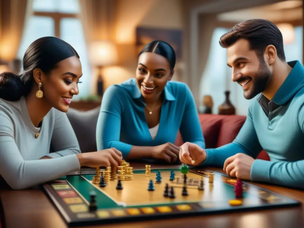 Marketing en la industria de juegos de mesa: Diversión y conexión en una sala llena de entusiastas jugando Catan, Ticket to Ride y Splendor