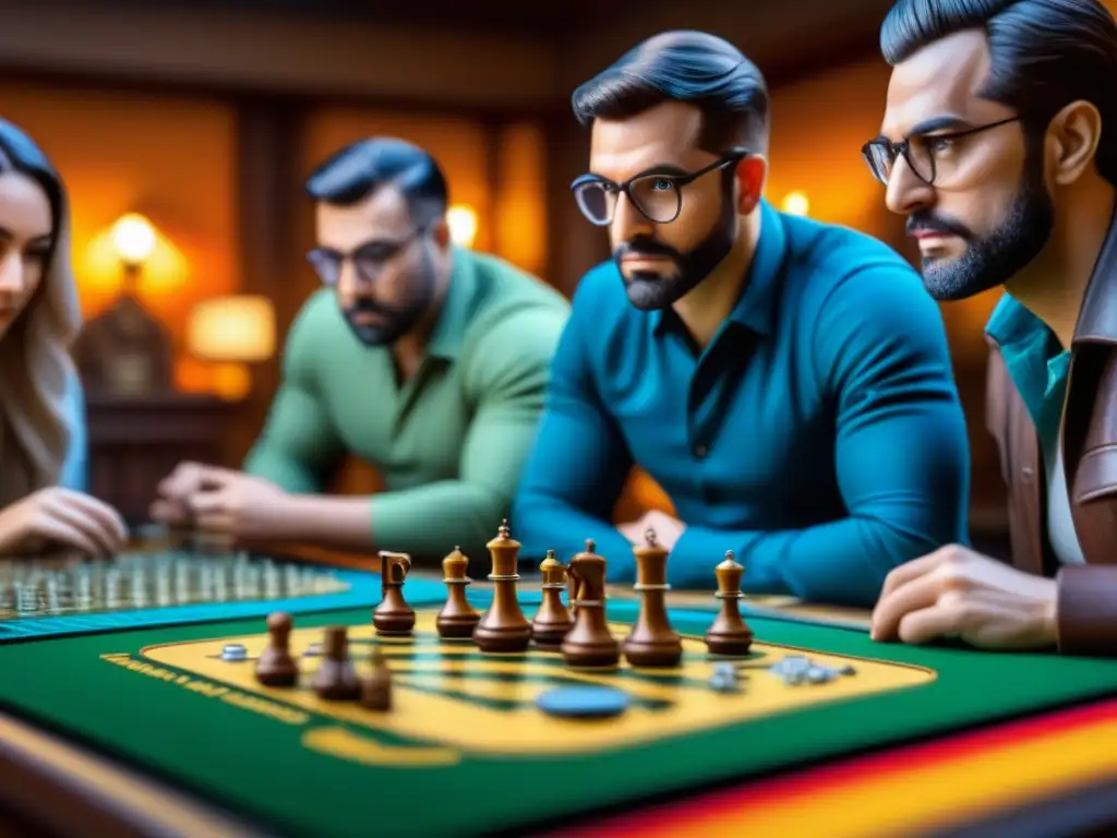 En la mesa, jugadores de mesa se concentran en una edición limitada, reflejando emoción y determinación