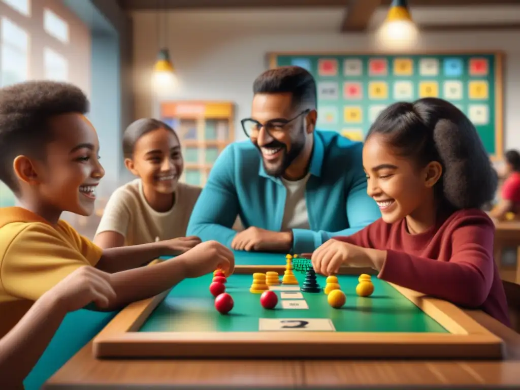 Niños disfrutan juegos de mesa en club, fomentando beneficios de socialización y aprendizaje