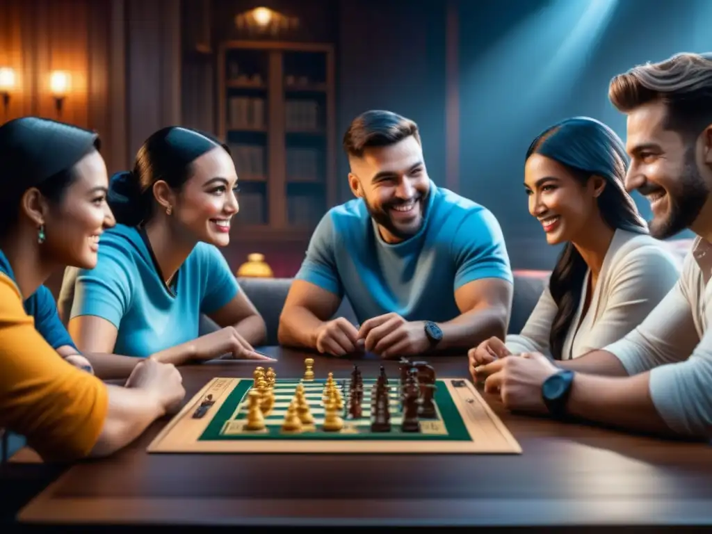 Noches de juego inclusivas novatos: Diversidad y camaradería en una mesa de juegos llena de alegría y conexión