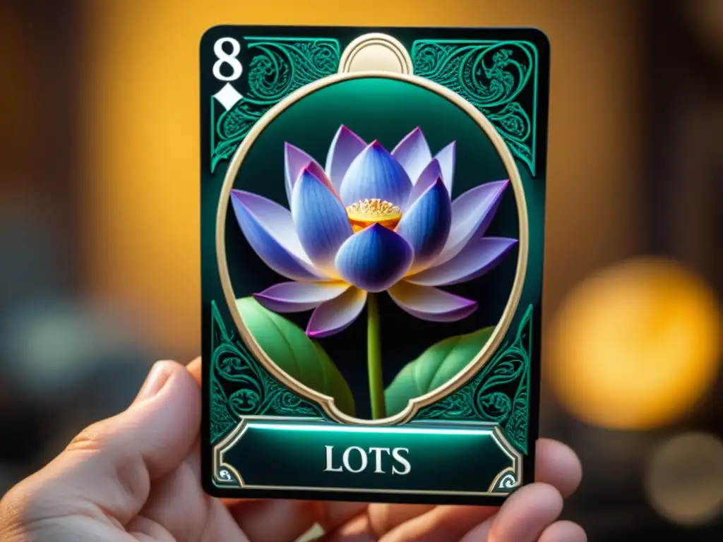 Una obra maestra detallada del icónico Black Lotus de Magic: The Gathering