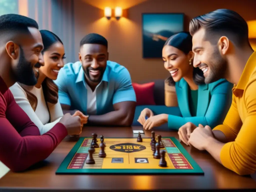 Parejas disfrutan terapia de pareja con juegos de mesa en ambiente hogareño acogedor