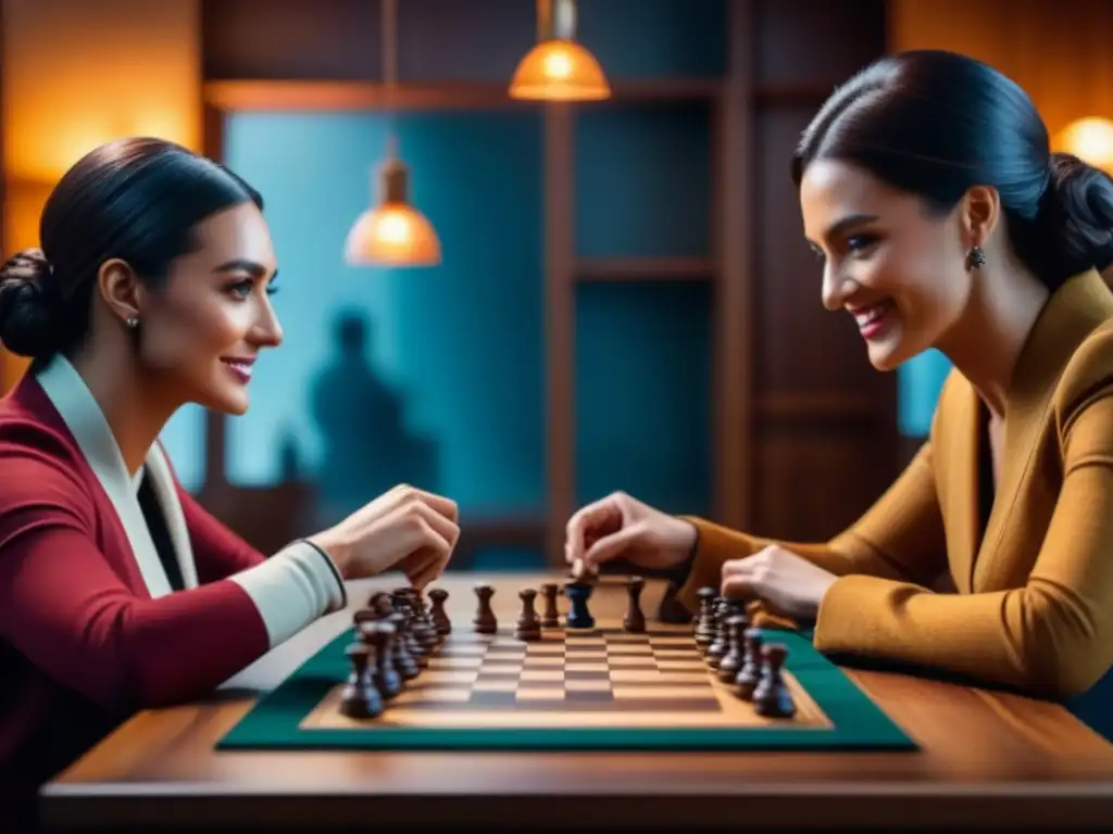 Personas diversas disfrutan de un juego de mesa estratégico, reflejando camaradería y concentración