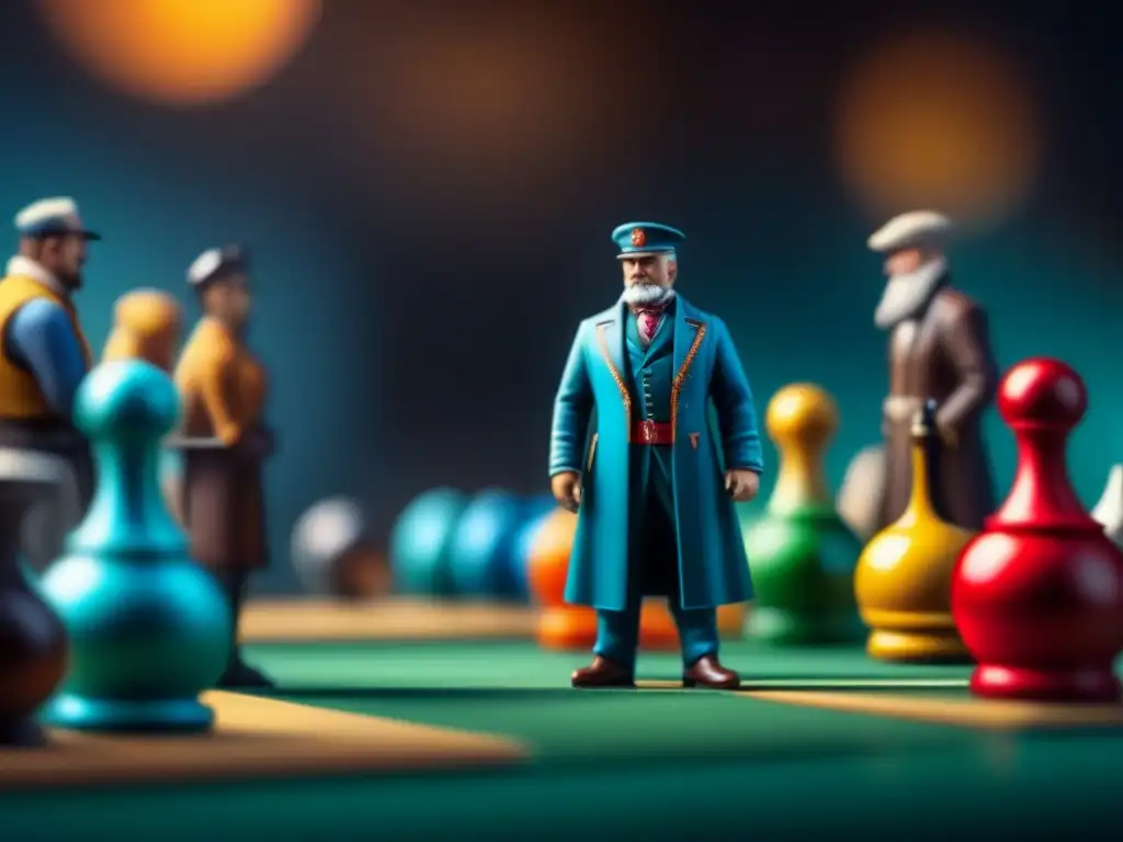 Detalles exclusivos: colección de juegos de mesa Piezas de edición limitada de juegos de mesa, detalladas y coloridas, con fondo borroso de jugadores emocionados
