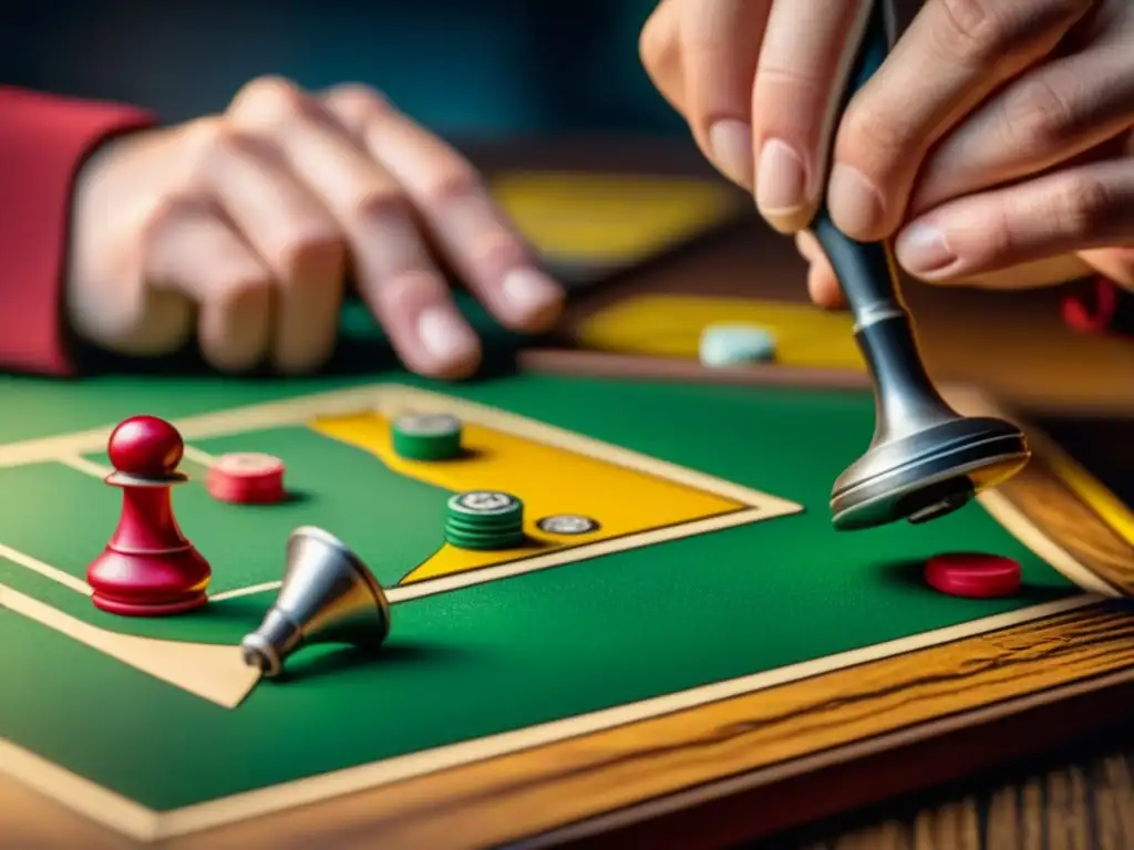 Restauración detallada de juego de mesa vintage Restauración de juego de mesa antiguo con detalle y destreza en manos expertas