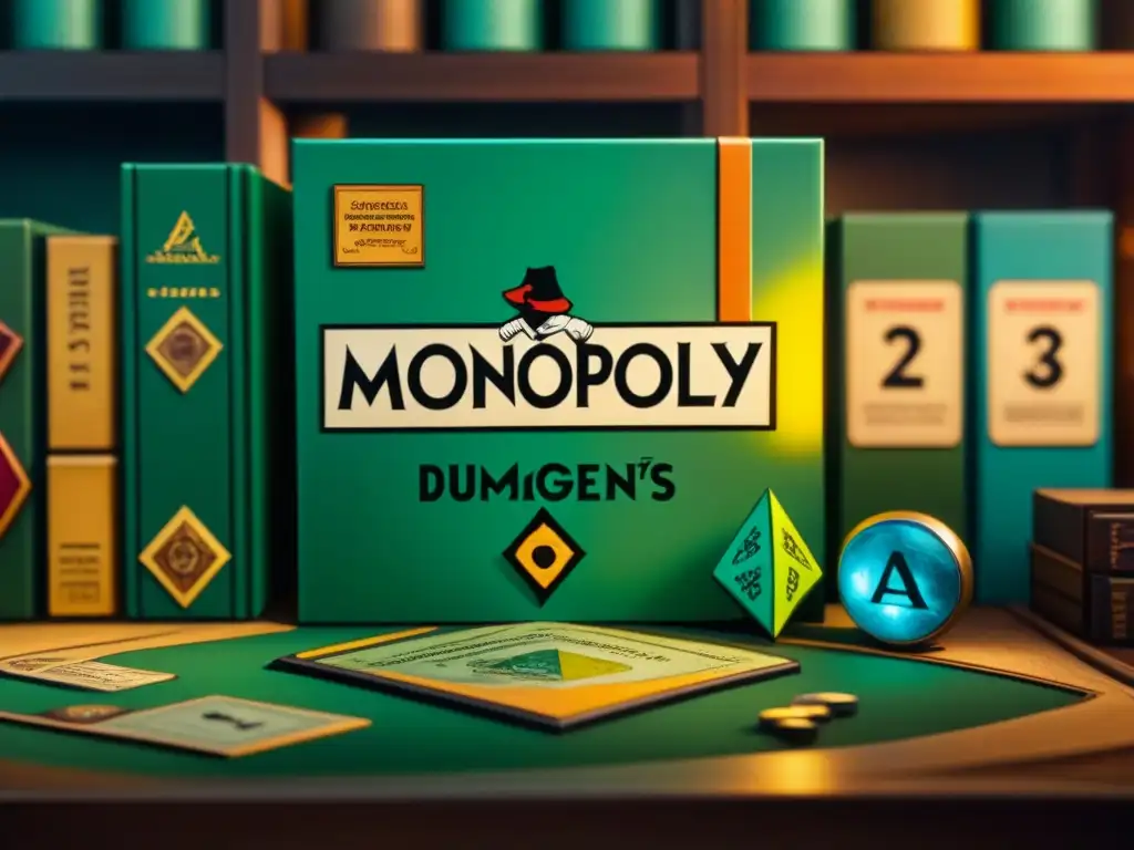 Una sala llena de estanterías repletas de juegos de mesa raros y valiosos como el Monopoly vintage, Dungeons & Dragons y Settlers of Catan