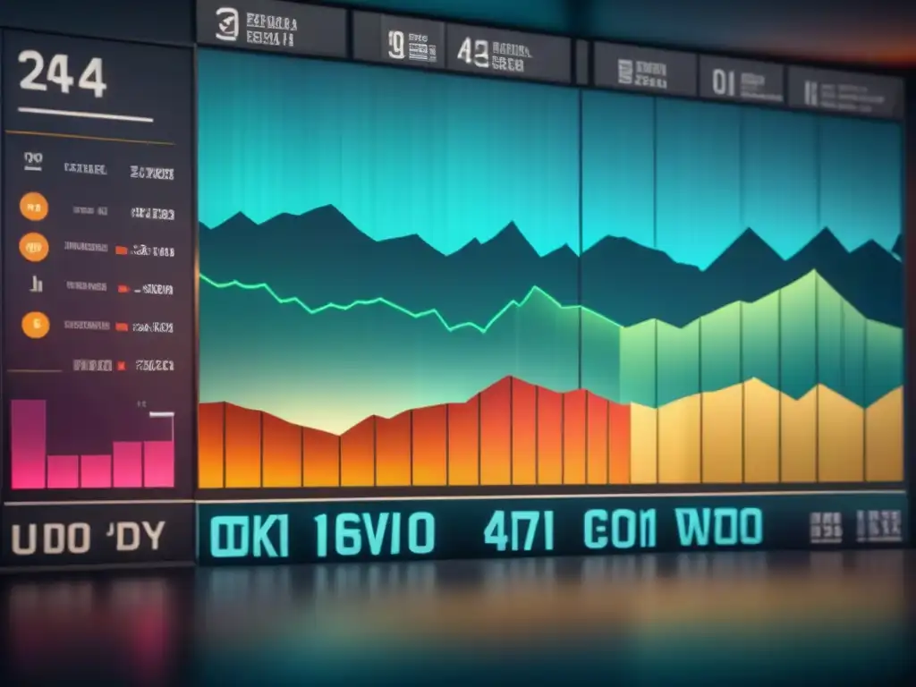 Inmersión total en estrategias inversión juegos economía con gráficos y precios de acciones en juego virtual