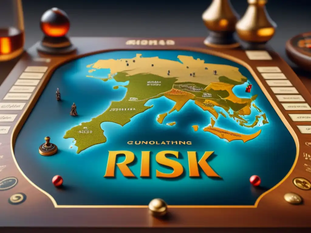 Un viaje visual a través de la historia del juego de Risk, desde sus inicios militares hasta sus versiones modernas para conquistar la sala de estar