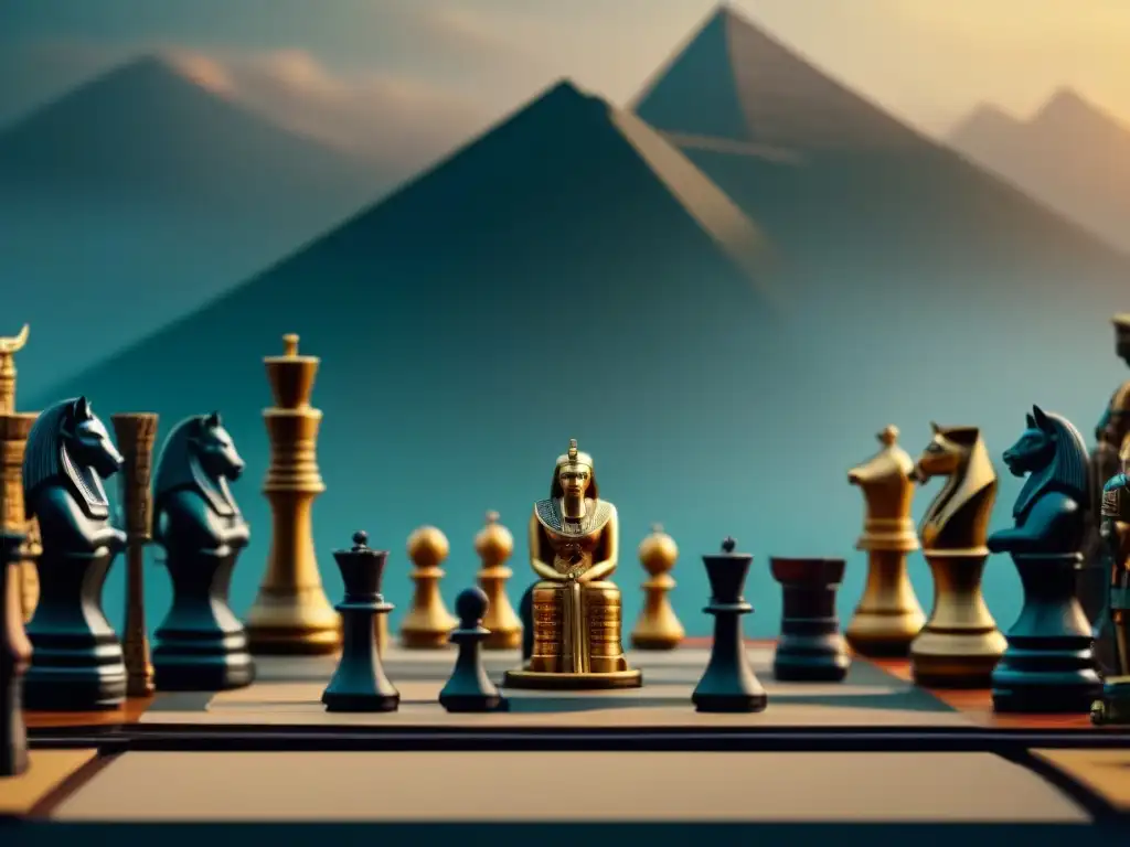 Un viaje visual a través de la historia del diseño de juegos de mesa, desde el Senet egipcio hasta juegos modernos, en distintos escenarios históricos