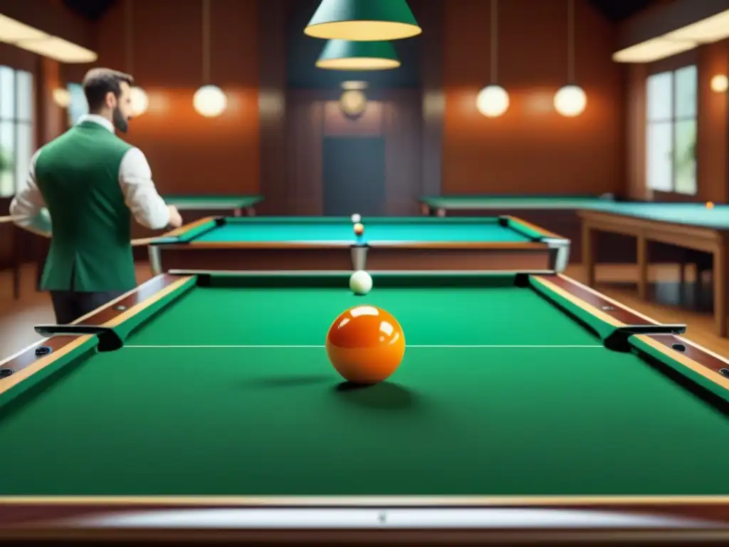 Vibrante comparativa de mesas de billar vs ping pong: elegancia y acción en una imagen 8k