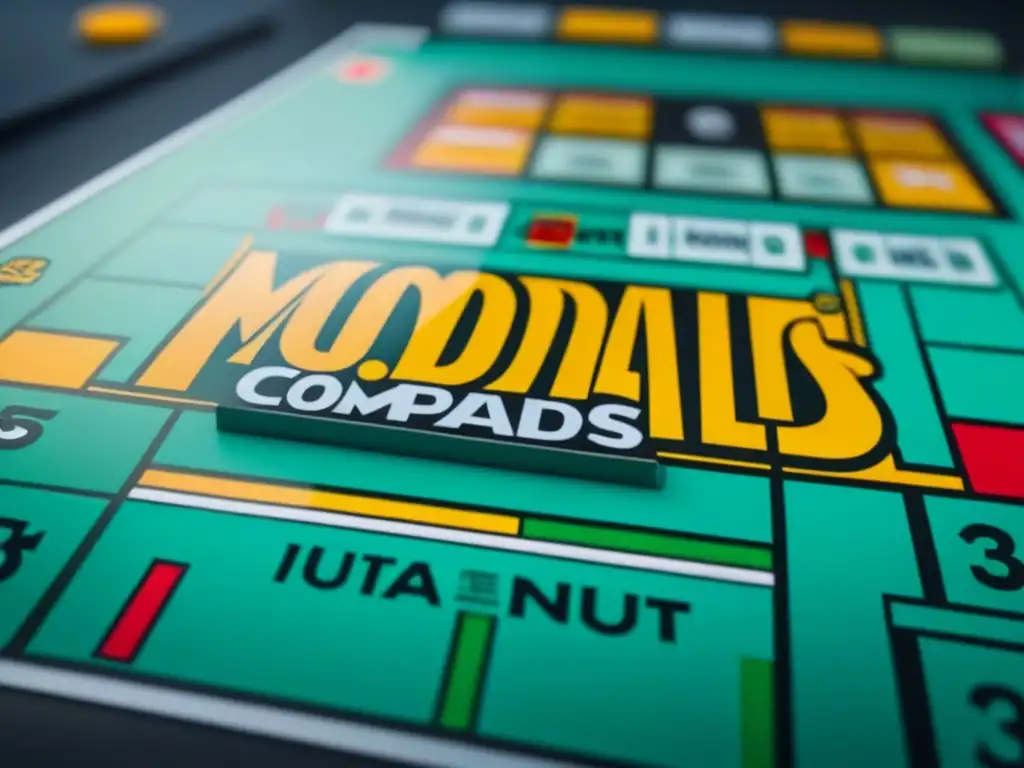 Vista detallada del tablero de juego McDonald's Monopoly, con propiedades coloridas y fichas, reflejando la estrategia del juego